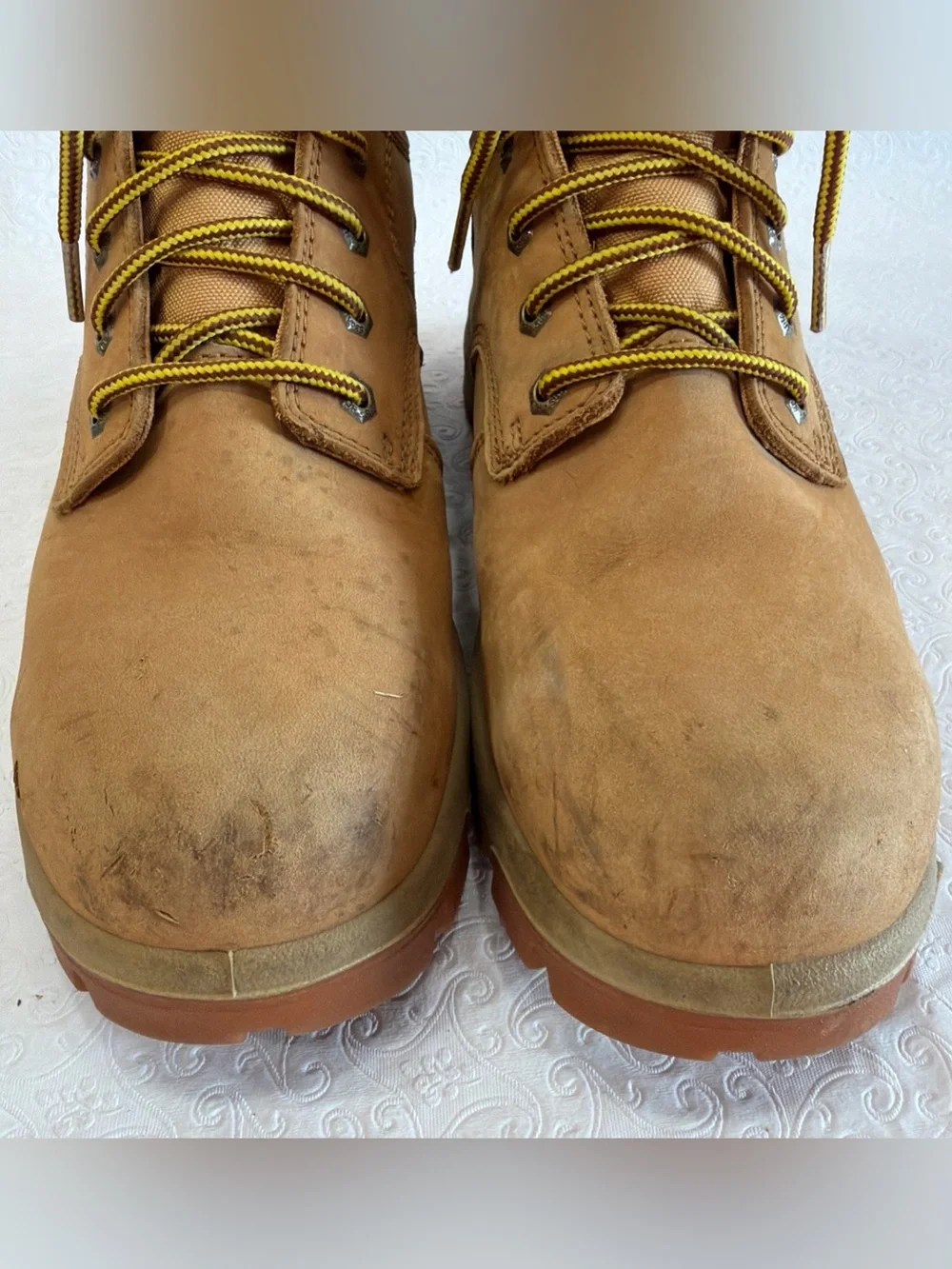Herman Survivors Mens Boulder Steel Toe Work Boot Size 9W Tan Leather Safety